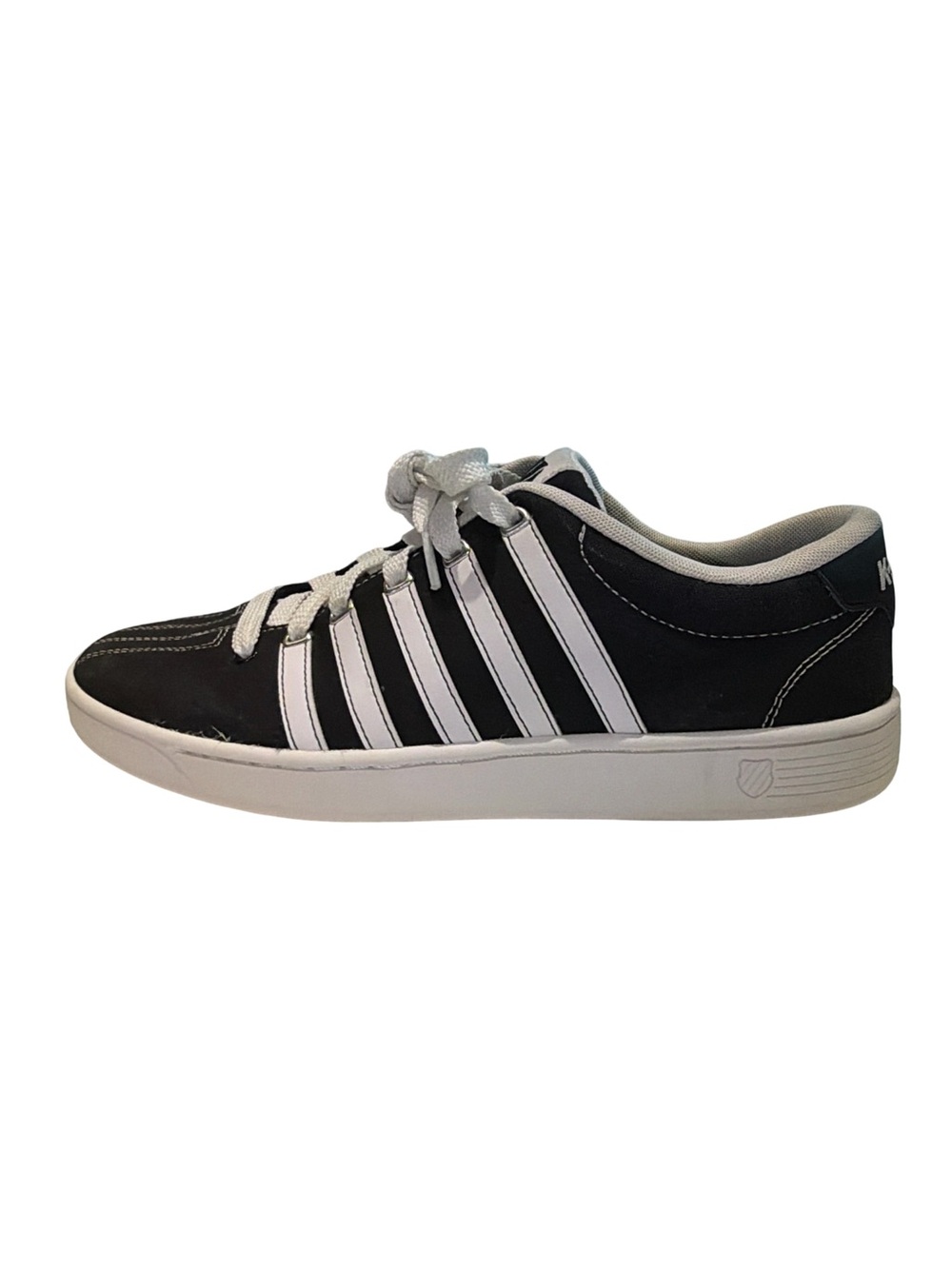 K-Swiss Men's Classic Black & White Sneakers | Swiss Luxury / Size 9